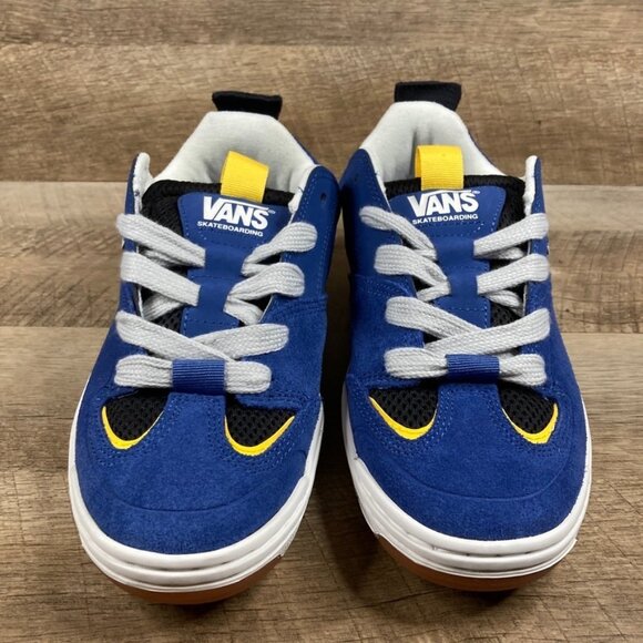 VANS Skate Mixxa Navy Blue Grey White Suede Mesh Mens 8.5 Womens 10 NEW - Picture 3 of 9